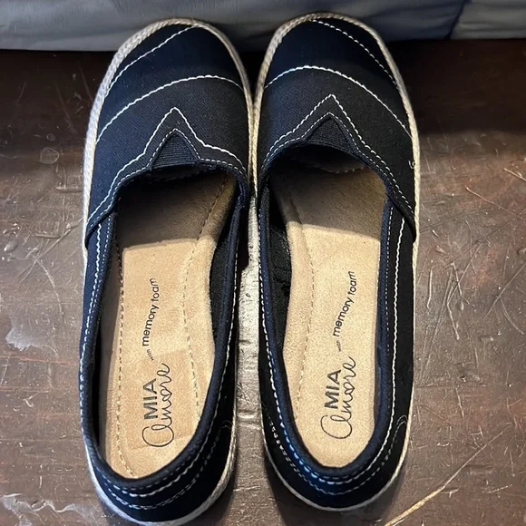 Mia Amore black loafer women’s shoes size 7.5 - Picture 2 of 7